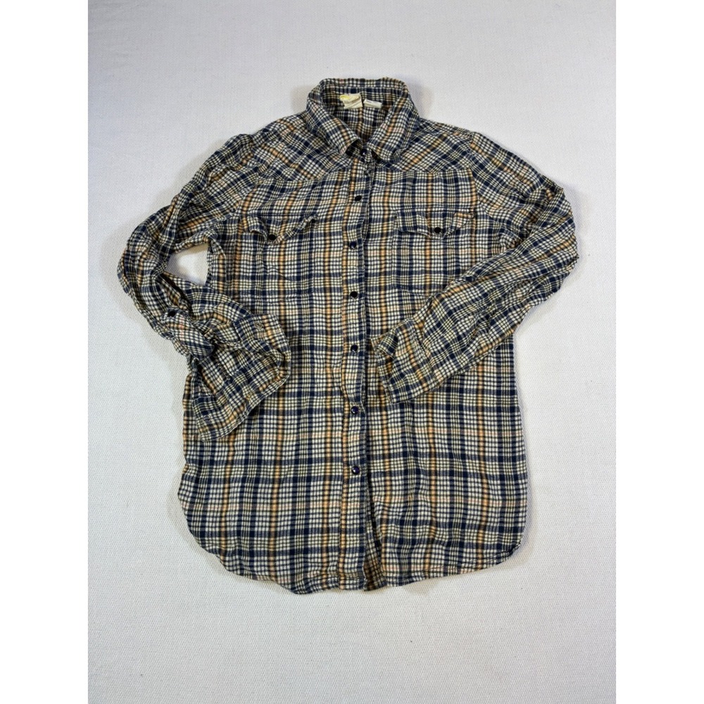 Billabong Men's S Flannel Shirt Plaid Long Sleeve 100% Cotton Western Surf Y2K‎